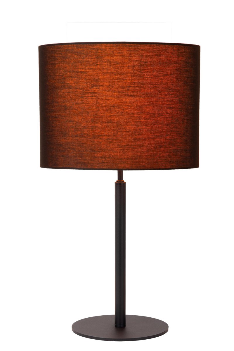 Maya 50cm Svart bordlampe Fra Lucide - Med en h&oslash;yde p&aring; 50 centimeter og en diameter p&aring; 26 centimeter er Maya den perfekte gulvlampen ved siden av sofaen eller p&aring;; skrivebordet.