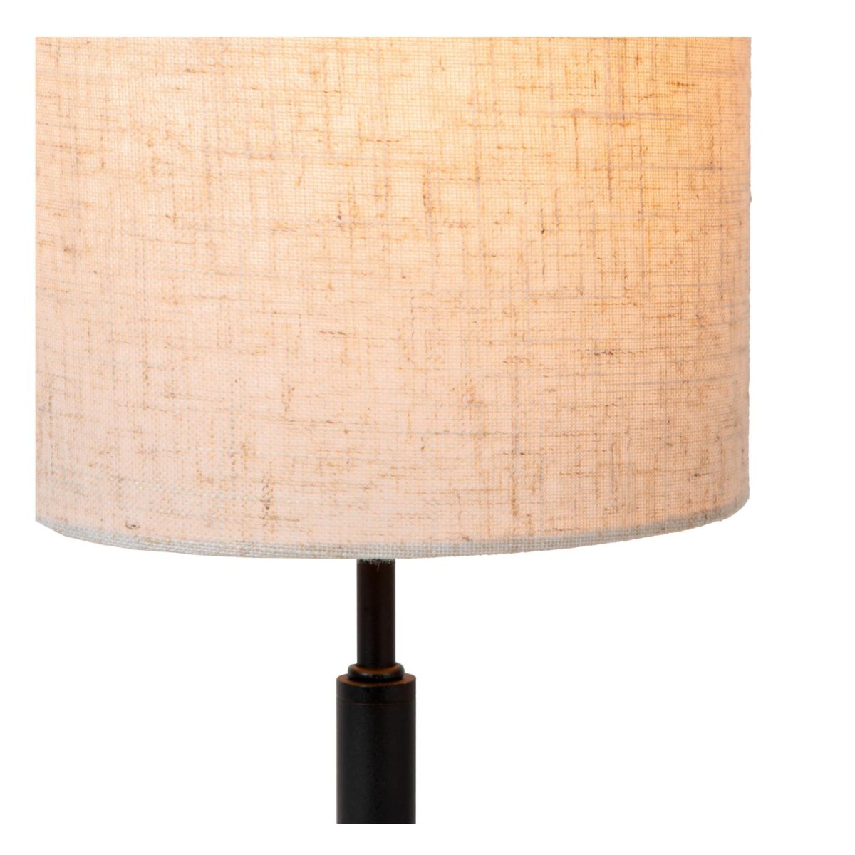Maya 50cm Krem bordlampe Fra Lucide - Med en høyde på 50 centimeter og en diameter på 26 centimeter er Maya den perfekte gulvlampen ved siden av sofaen eller på; skrivebordet.