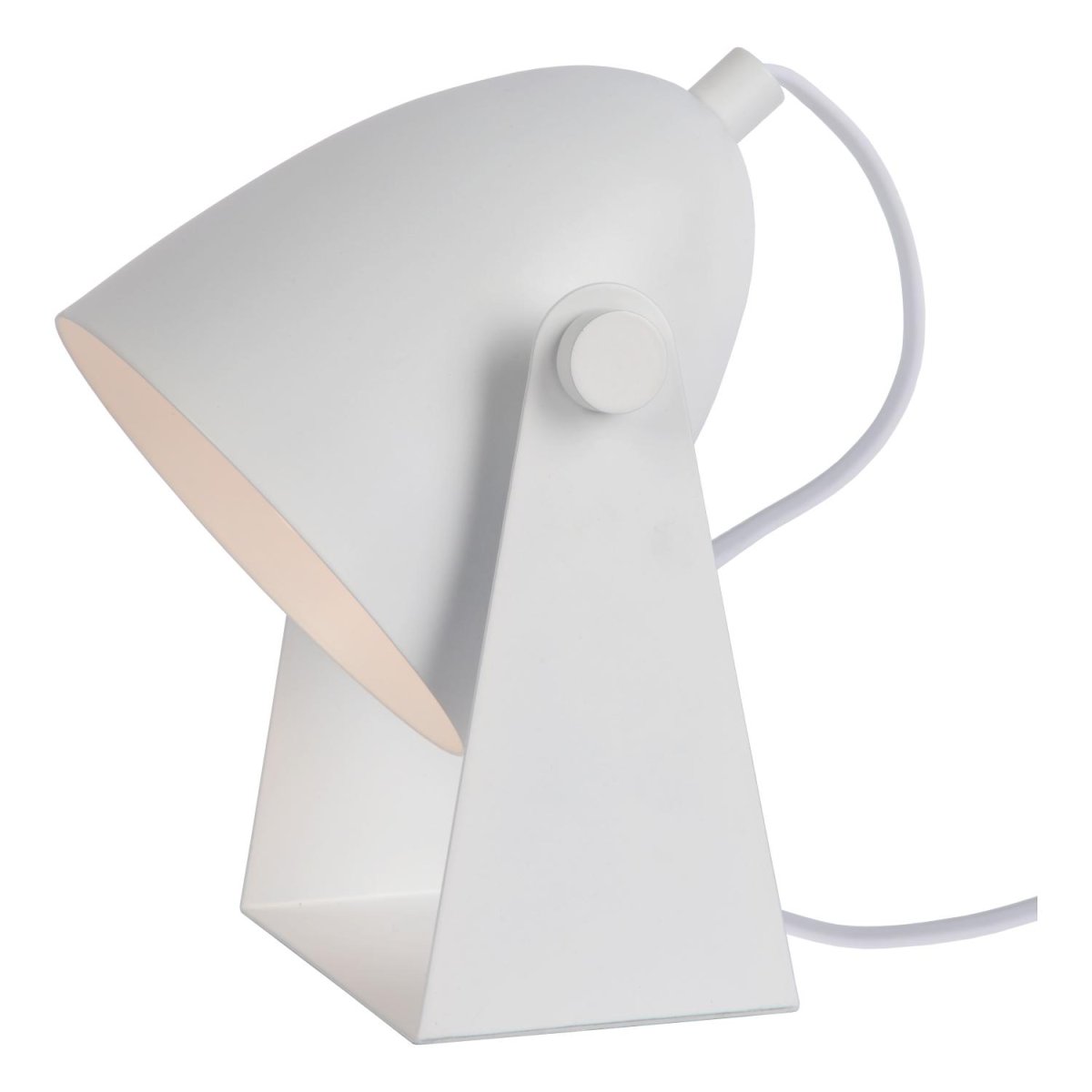 Chago 20cm Hvit bordlampe Fra Lucide - Chago gjør det bra på; et bord, sidebord eller til og med et nattbord.