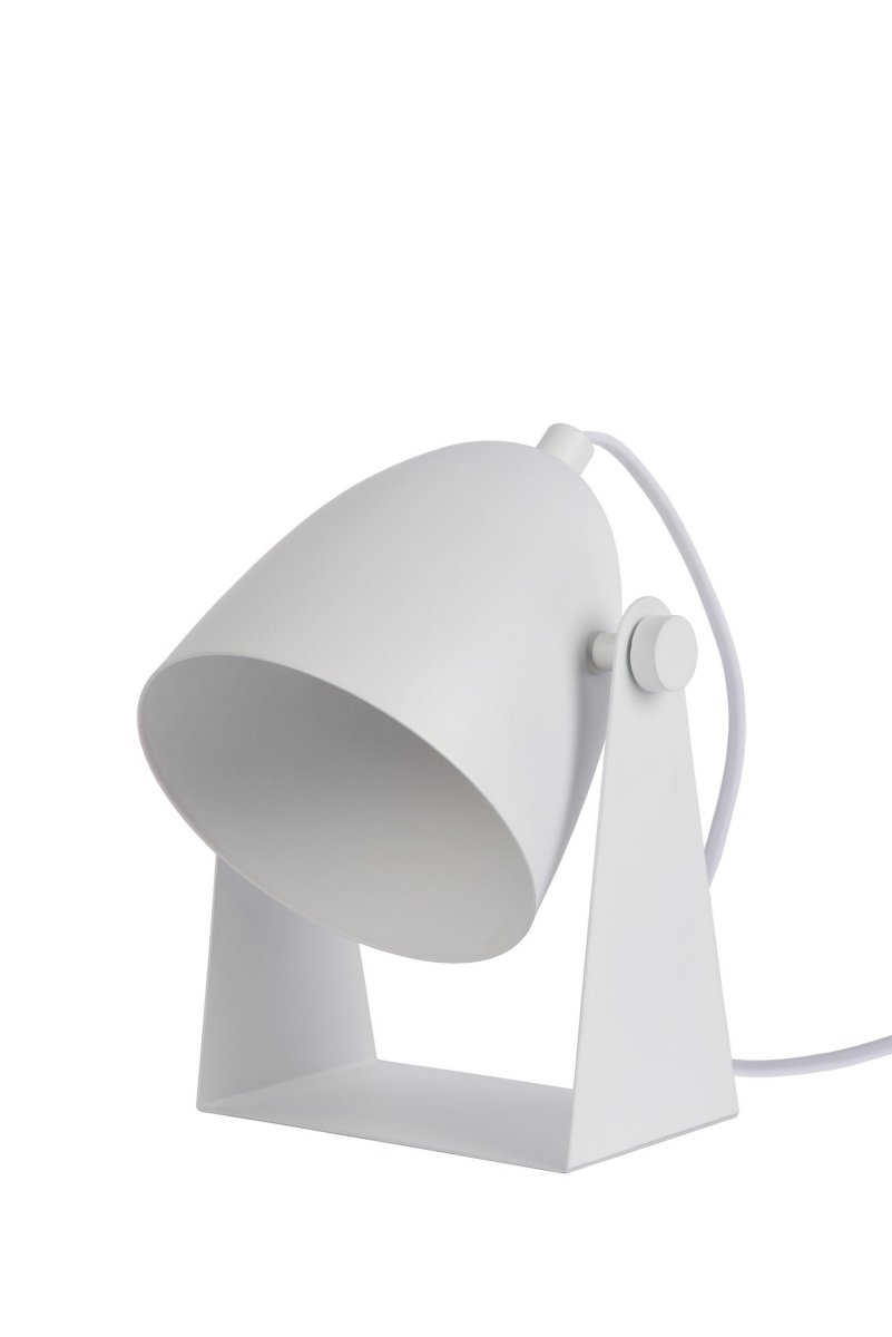 Chago 20cm Hvit bordlampe Fra Lucide - Chago gjør det bra på; et bord, sidebord eller til og med et nattbord.
