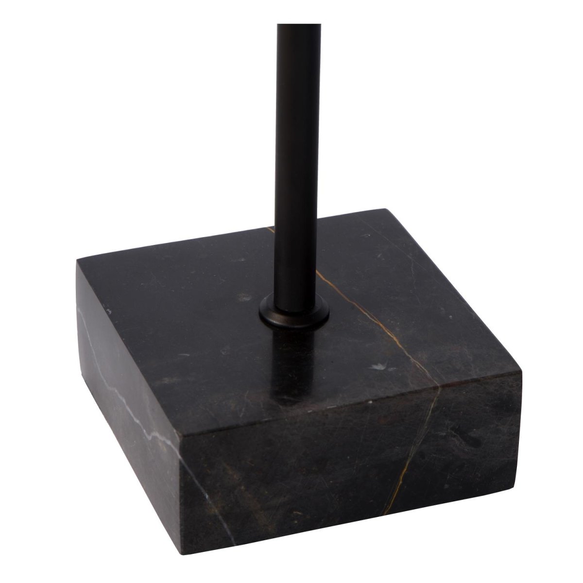 Lorin 35cm Svart bordlampe Fra Lucide - Dens minimalistiske design gir materialene &ndash; høykvalitets stål og en fot av tidl's marmor &ndash; plass til å virkelig skinne.
