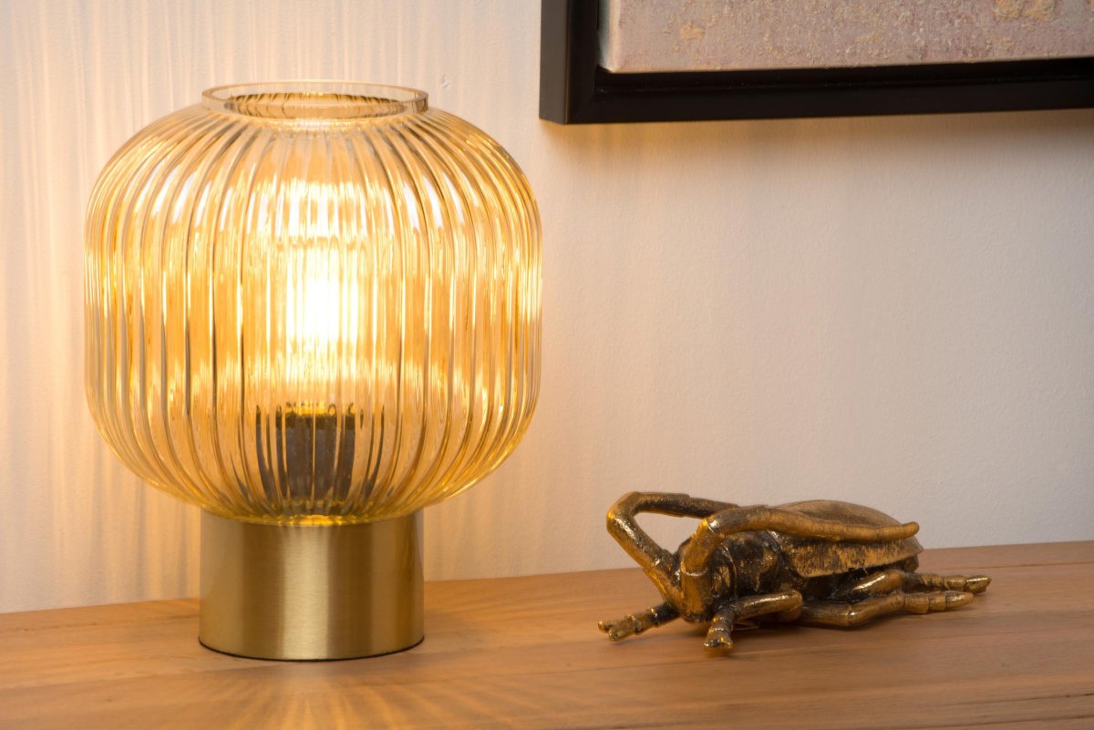 Maloto 25cm Rav bordlampe Fra Lucide - Maloto er perfekt for ethvert møbel, enten det er i stuen, spisestuen eller som nattlys på soverommet.