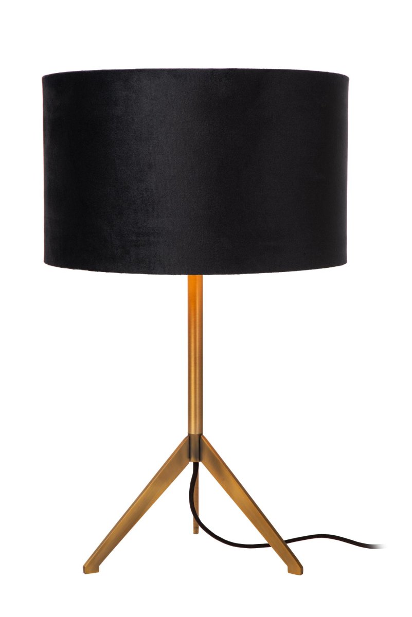 Tondo 48cm Matt gull/messing bordlampe Fra Lucide - Med en h&oslash;yde p&aring; 48 centimeter kan denne bordlampen plasseres mange steder og f&aring; oppmerksomheten.