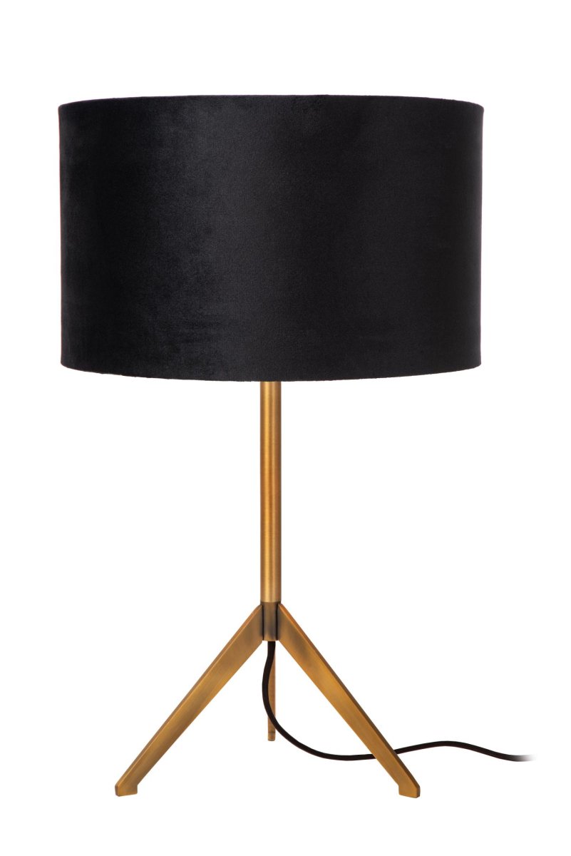 Tondo 48cm Matt gull/messing bordlampe Fra Lucide - Med en h&oslash;yde p&aring; 48 centimeter kan denne bordlampen plasseres mange steder og f&aring; oppmerksomheten.