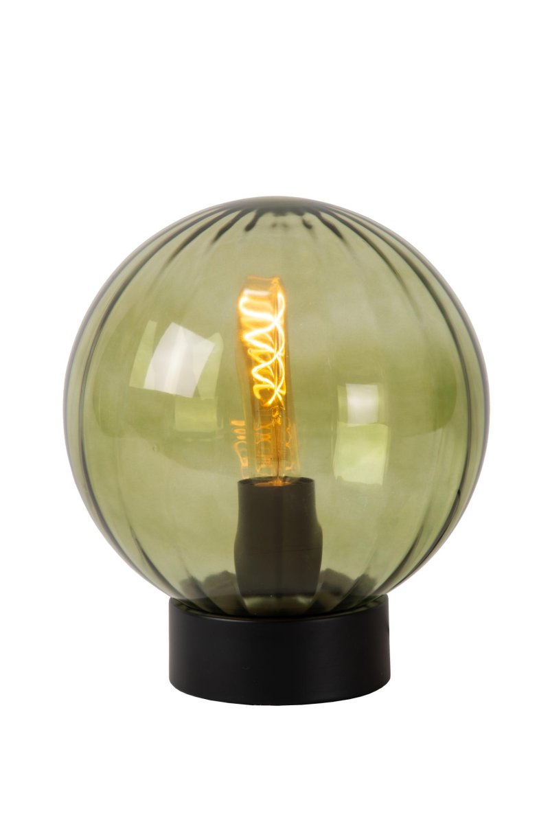 Monsaraz 30cm Grønn bordlampe Fra Lucide - Med en diameter p&aring; 25 centimeter og en h&oslash;yde p&aring; 29 centimeter passer denne bordlampen perfekt nesten hvor som helst i hjemmet ditt.