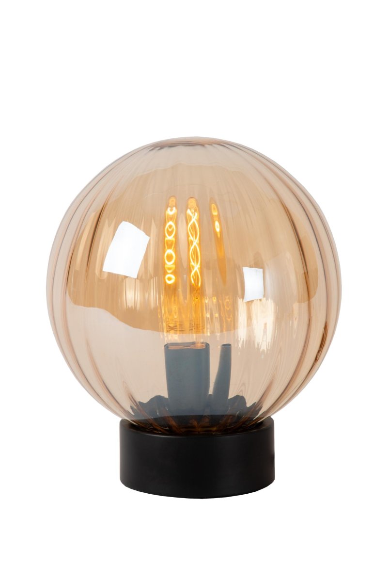 Monsaraz 30cm Rav bordlampe Fra Lucide - Med en diameter på 25 centimeter og en høyde på 29 centimeter passer denne bordlampen perfekt nesten hvor som helst i hjemmet ditt.