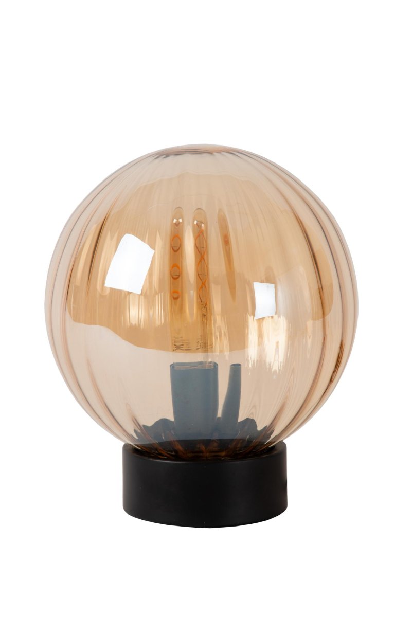 Monsaraz 30cm Rav bordlampe Fra Lucide - Med en diameter på 25 centimeter og en høyde på 29 centimeter passer denne bordlampen perfekt nesten hvor som helst i hjemmet ditt.