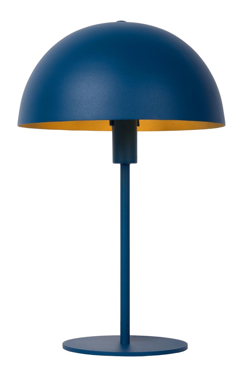 Siemon 40cm Blå bordlampe Fra Lucide - Siemon kombinerer et snev av retro med en moderne følelse &ndash; tv&aring; perfekte ingredienser for en vellykket bordlampe i stuen eller soverommet.
