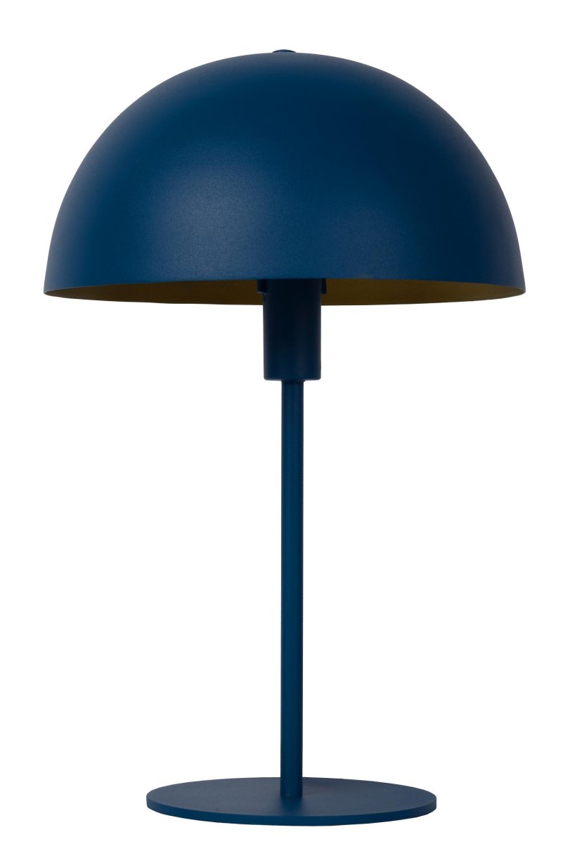 Siemon 40cm Blå bordlampe Fra Lucide - Siemon kombinerer et snev av retro med en moderne følelse &ndash; tv&aring; perfekte ingredienser for en vellykket bordlampe i stuen eller soverommet.