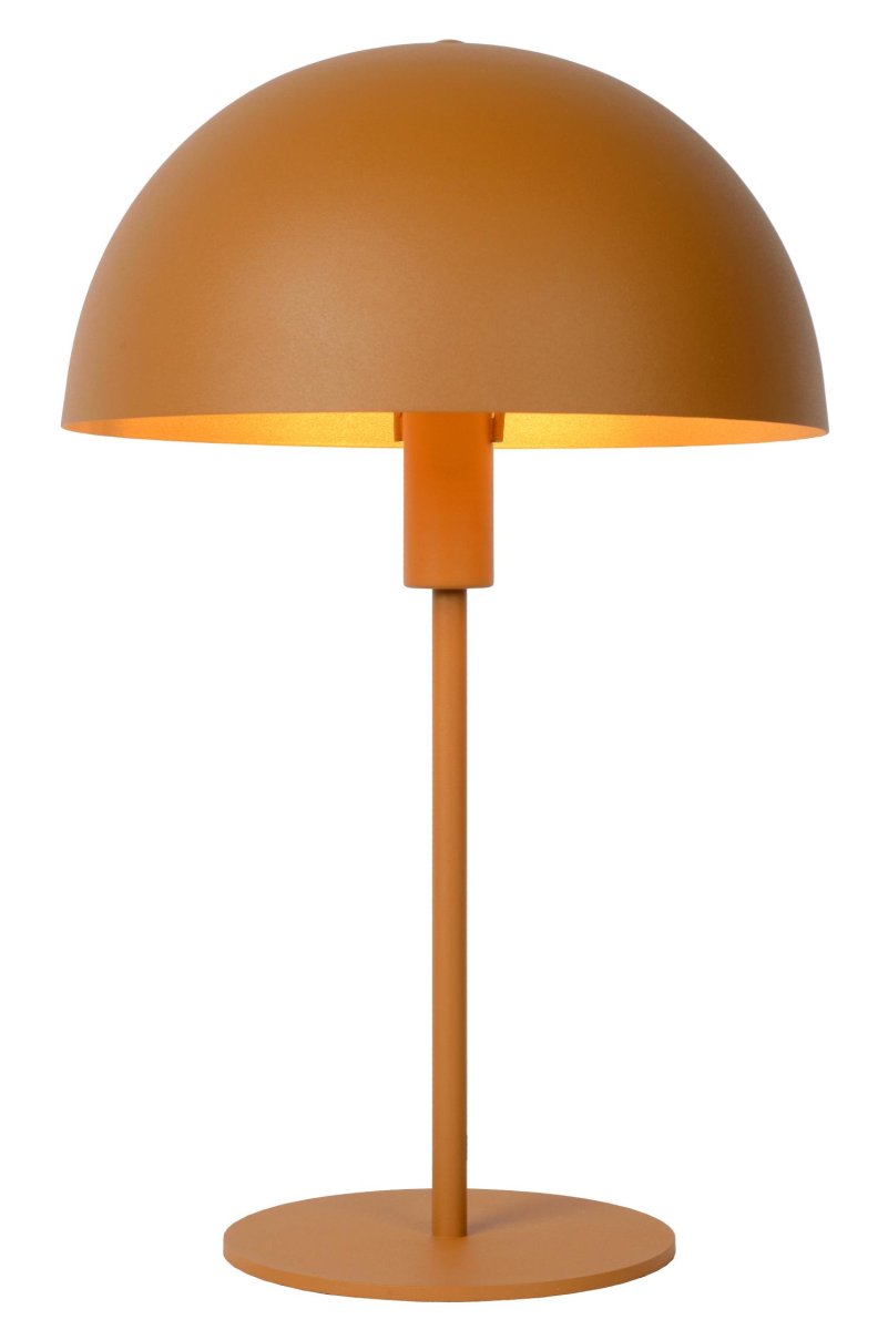Siemon 40cm Oransje bordlampe Fra Lucide - Siemon kombinerer et snev av retro med en moderne f&oslash;lelse &ndash; tv&aring; perfekte ingredienser for en vellykket bordlampe i stuen eller soverommet.