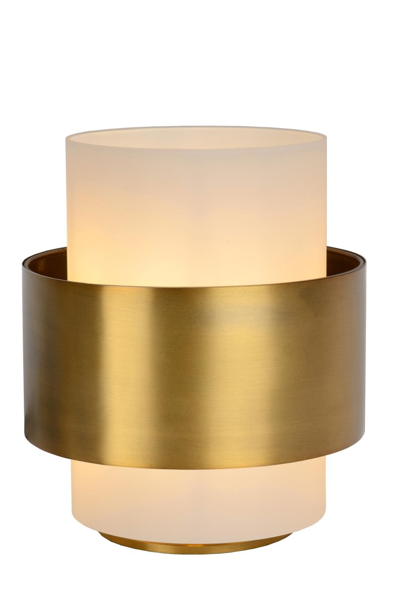 Firmin 24cm Matt gull/messing bordlampe Fra Lucide - Du kan enkelt slå Firmin på og av med strømbryteren på; ledningen.