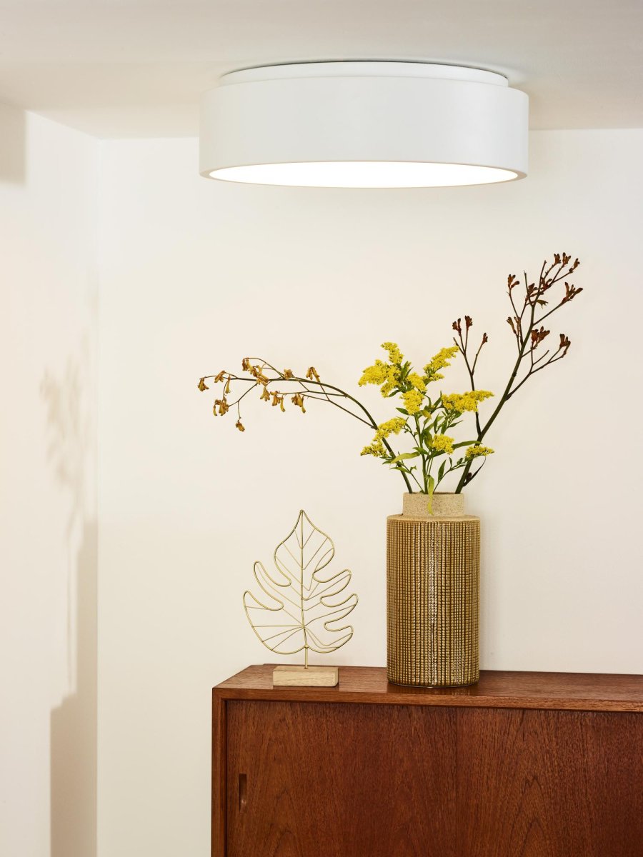 Talowe Led Ø45 Hvit plafond Fra Lucide - Og et tips: koble den til en dimmer for &aring; skape en enda koseligere atmosf&aelig;re.