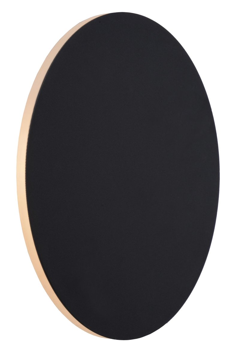 Eklyps LED Ø25 Svart vegglampe Fra Lucide - Med en diameter på 25 centimeter er nok til at en enkelt lampe gir et mindre rom en koselig glød.