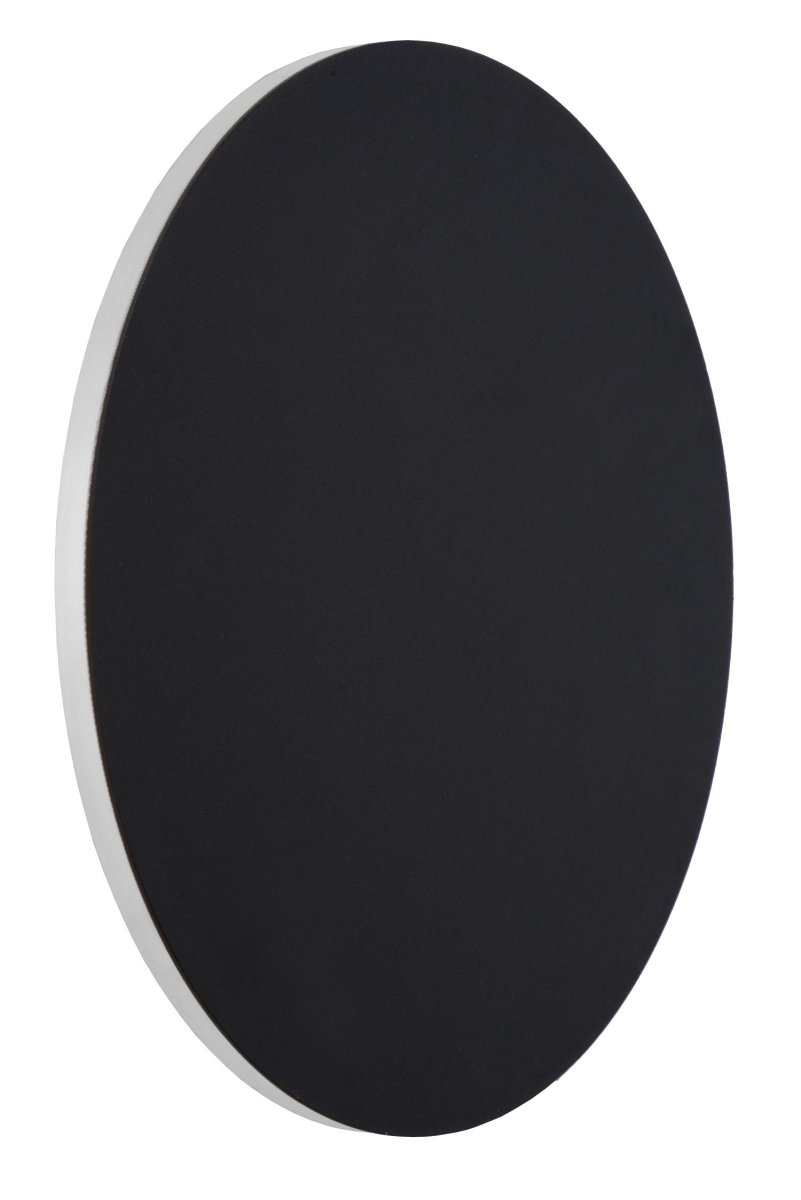 Eklyps LED Ø25 Svart vegglampe Fra Lucide - Med en diameter på 25 centimeter er nok til at en enkelt lampe gir et mindre rom en koselig glød.