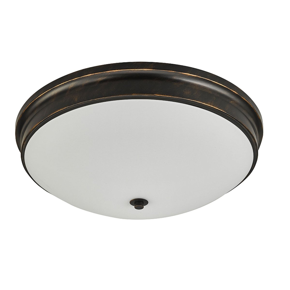 Zoom bilde av Balder Ø40 Svart gull plafond Fra Oriva - Med sin antikkinspirerte ramme i sort/gull finish og den hvite glassdiffusoren gir den et mykt og behagelig lys som passer perfekt i ethvert rom.