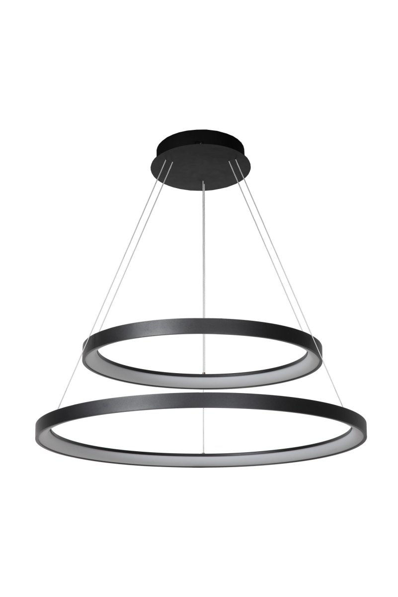 Vidal Ø78 Svart Taklampe Fra Lucide - Det ekstremt varme lyset skaper den optimale atmosf&aelig;ren ved spisebordet, og du kan enkelt koble Vidal til en ekstern dimmer for &aring; justere lysstyrken.