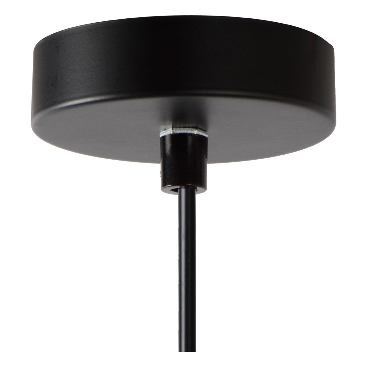Medine Ø25 Røykfarget Taklampe Fra Lucide - Lyspunktet er omgitt av en kuppel i r&oslash;kt glass, som gir Medine et ekstra elegant preg.