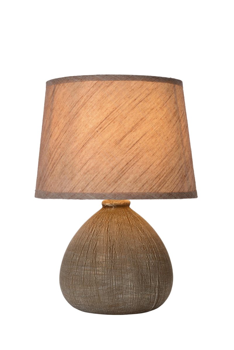 Ramzi 26cm Brun bordlampe Fra Lucide - Du kan enkelt treffe&aring; på og ved Ramzi med en effektbryter på; ledningen.