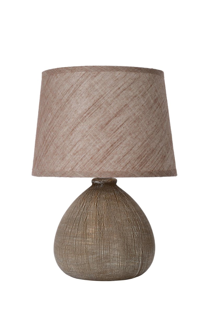 Ramzi 26cm Brun bordlampe Fra Lucide - Du kan enkelt treffe&aring; på og ved Ramzi med en effektbryter på; ledningen.