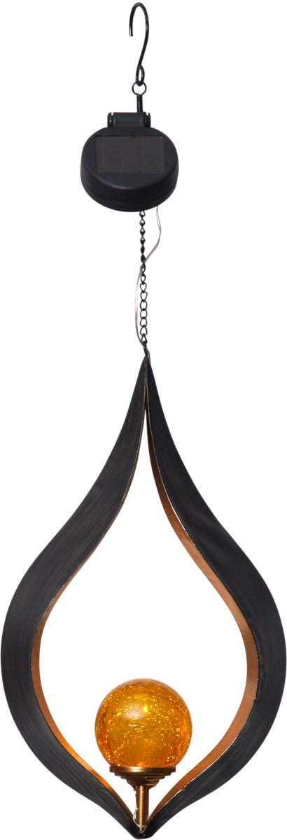 Melilla Svart solcellelampe Fra Star Trading - 