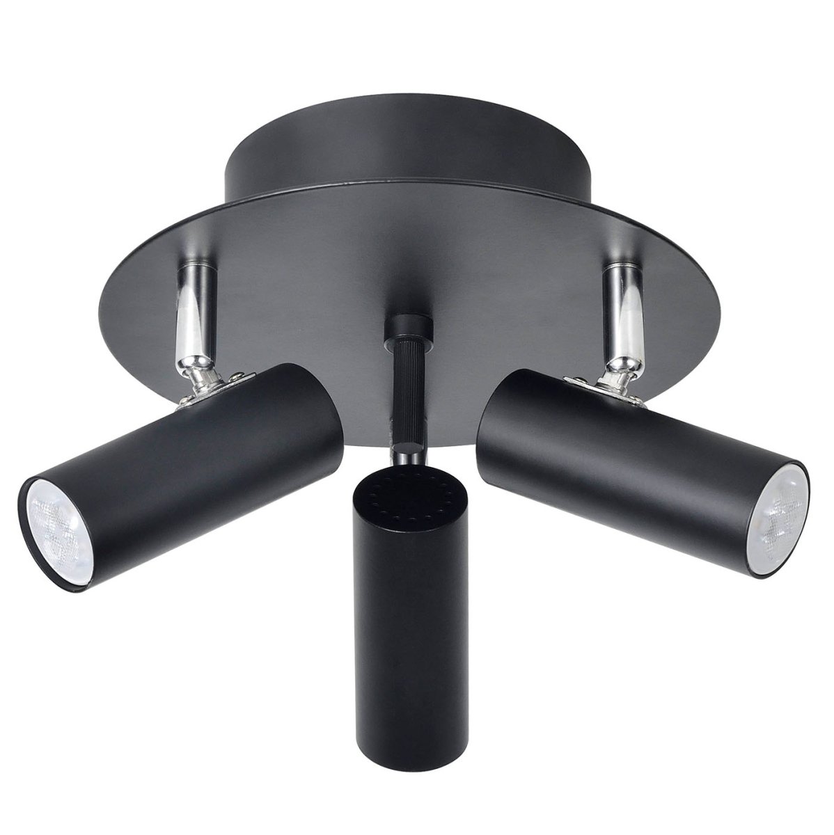 Mini 3 Svart spotlight Fra Oriva - Perfekt for å lyse opp ulike deler av et rom, og med sitt rene design passer det både moderne og klassisk interiør.
