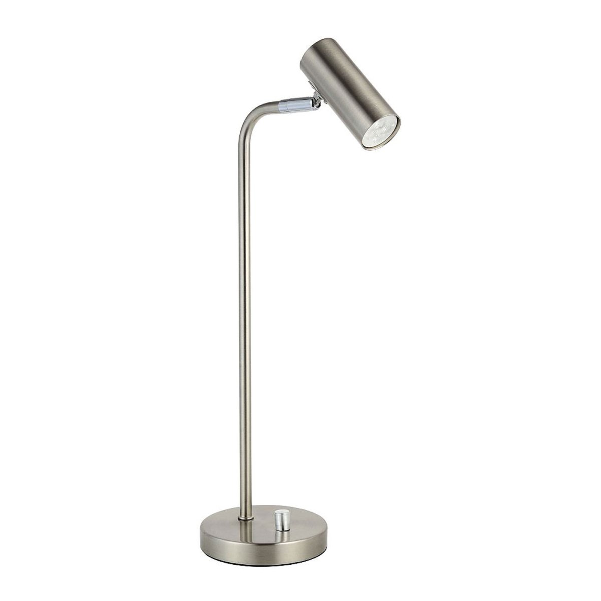 Mini 43cm sateng nikkel skrivebordslampe Fra Oriva - Mini bordlampe laget av metall med sateng nikkel finish er en stilig og praktisk lampe.