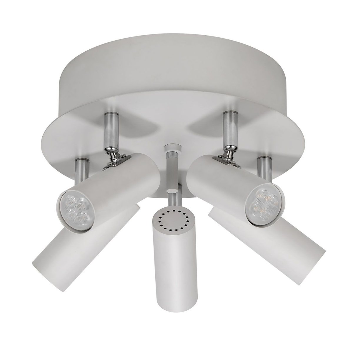 Mini 5 Hvit spotlight Fra Oriva - Perfekt for &aring; lyse opp ulike deler av et rom, og med sitt rene design passer det b&aring;de moderne og klassisk interi&oslash;r.