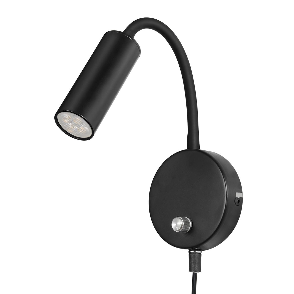 Zoom bilde av Mini Flex Svart leselampe Fra Oriva - Mini flex vegglampe i svart utførelse er perfekt som leselampe eller aksentbelysning i hjemmet.