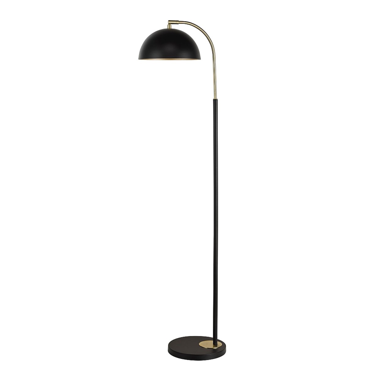 Milano Svart gulvlampe Fra Oriva - Milano gulvlampe er laget av metall i en elegant svart farge med gulldetaljer.