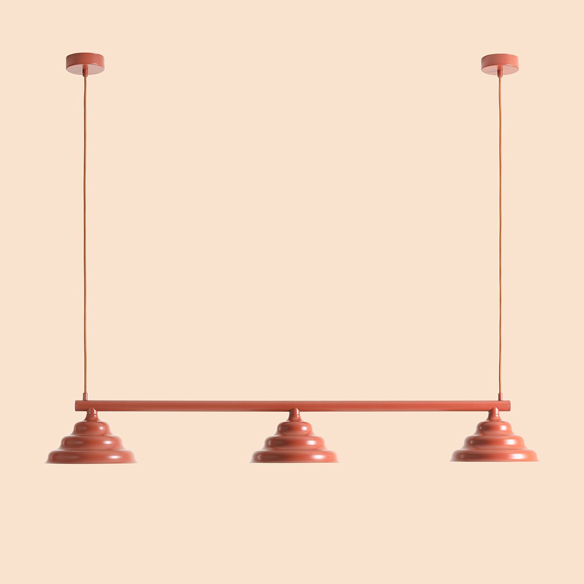 Wave 106cm Oransje Taklampe Fra Artera - Wave er en moderne pendel med retrodesign, som gjør den allsidig belysning og passer inn i ethvert hjem.