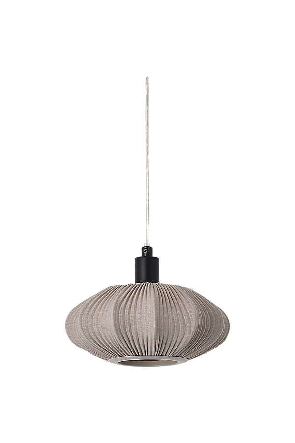 Mamsell Ø22 Grå vinduslampe Fra Aneta Lighting - Mamsell vinduslampe er dekket med fint plissert stretchstoff som gir et behagelig lett dempet lys.