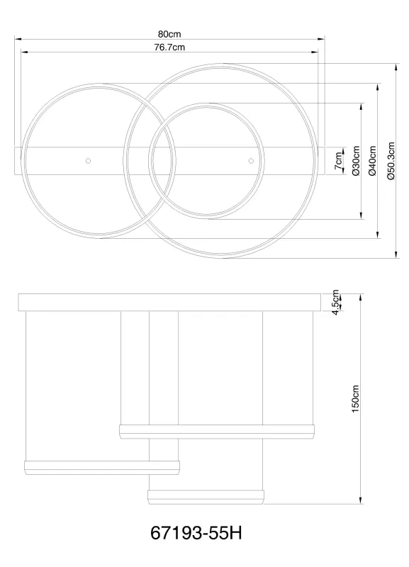 Halli Svart Fra Globo Lighting - LED-panelerna erbjuder flexibel belysning med justerbar f&auml;rgtemperatur fr&aring;n varmt vitt (2700K) till kallt vitt (6000K) och kan dimras samt fixeras i &ouml;nskat ljusl&auml;ge.
