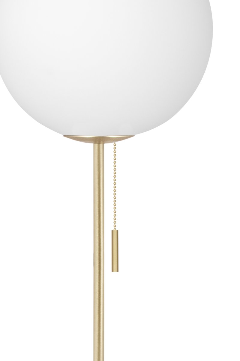 Torrano Brun marmor gulvlampe Fra Globen Lighting - Det kan være fargevariasjoner i lampebasen da den er laget av stein, som er et naturlig materiale, hver lampe er unik.