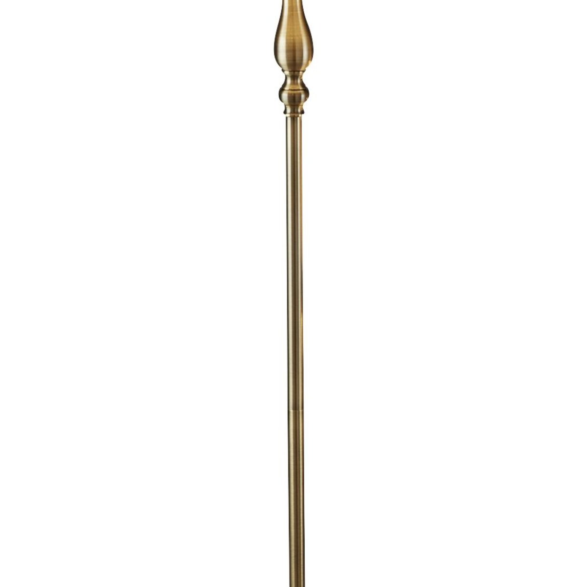 Flemish Antikk messing gulvlampe Fra Searchlight - Lampens tidl&oslash;se design gj&oslash;r den til et perfekt tillegg til stuen, soverommet eller arbeidsrommet, hvor den kombinerer stil og funksjon.