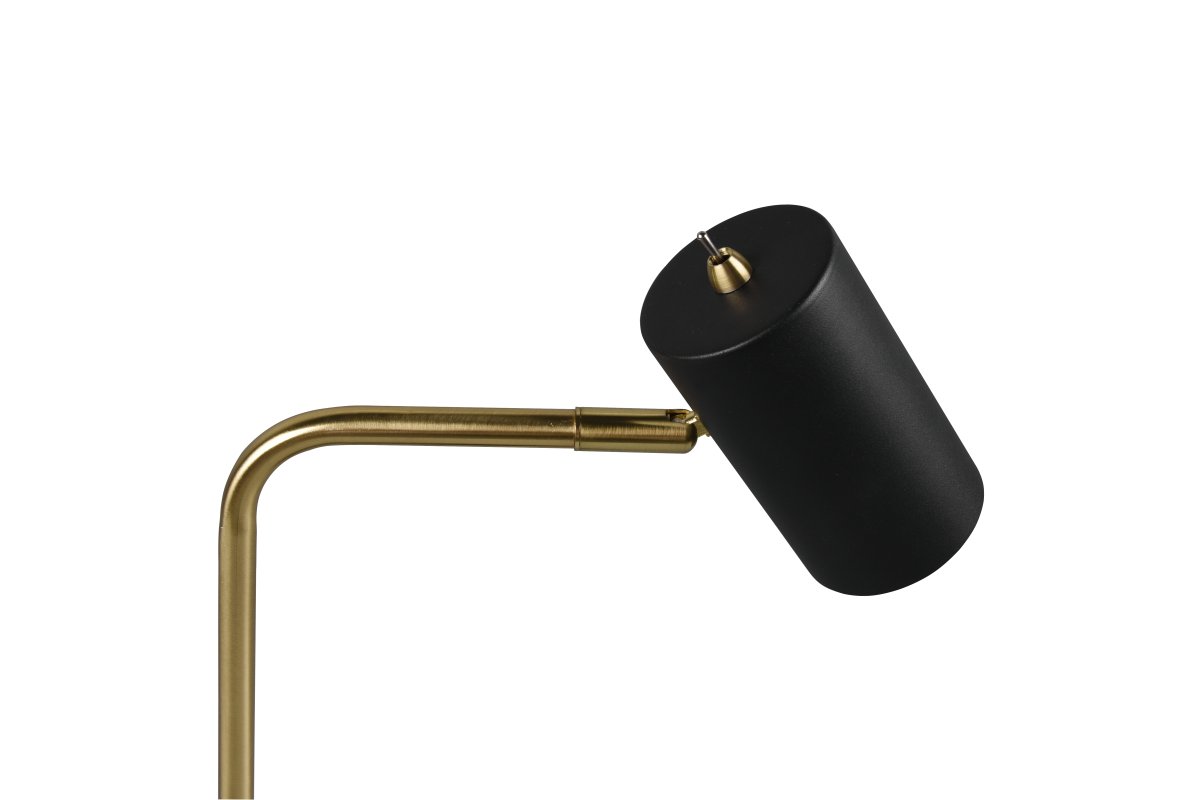 Marley 45cm Matt messing skrivebordslampe Fra Trio Lighting - Den moderne kombinasjonen av matt sort og matt messing gir stilige kontraster og fremhever interiøret.