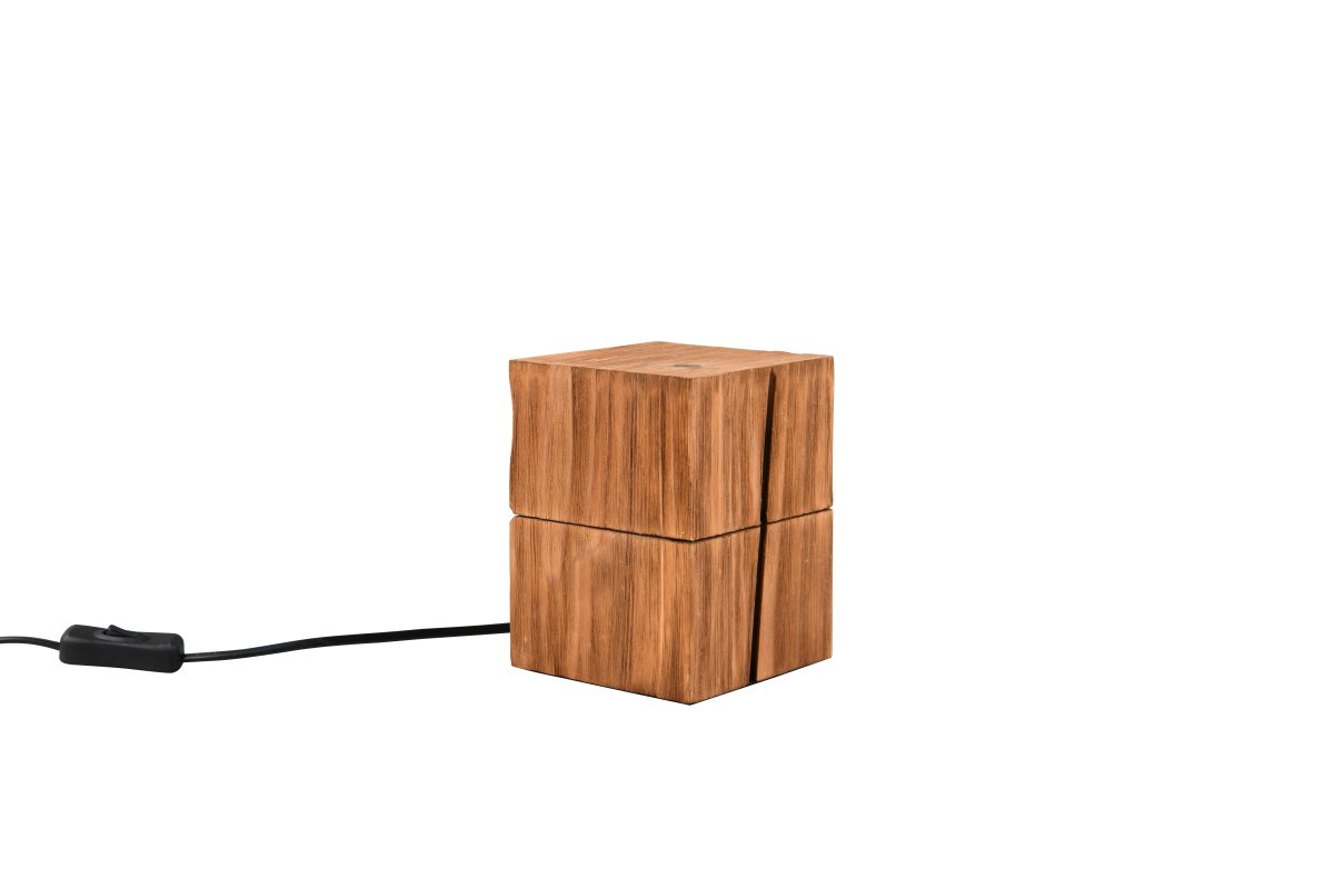 Treasure 16cm Natur bordlampe Fra Trio Lighting - Lyset kan også&aring; slås enkelt av og på med en ledningsbryter.