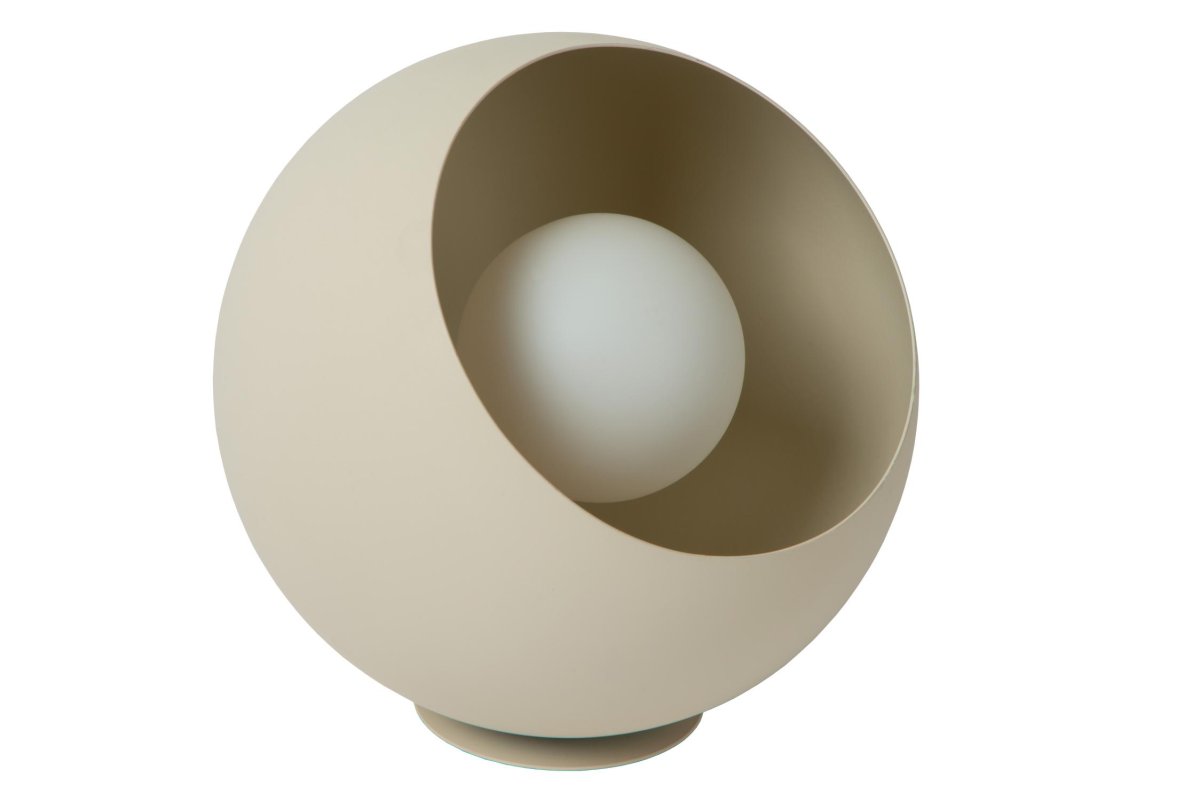 Doredos 20cm Krem bordlampe Fra Lucide - Denne sf&aelig;riske bordlampen er laget av st&aring;l av h&oslash;y kvalitet og fungerer best med en opal lyskilde som avgir en varm hvit gl&oslash;d, som f&aring;r Doredos til &aring; skinne p&aring; sitt sterkeste.