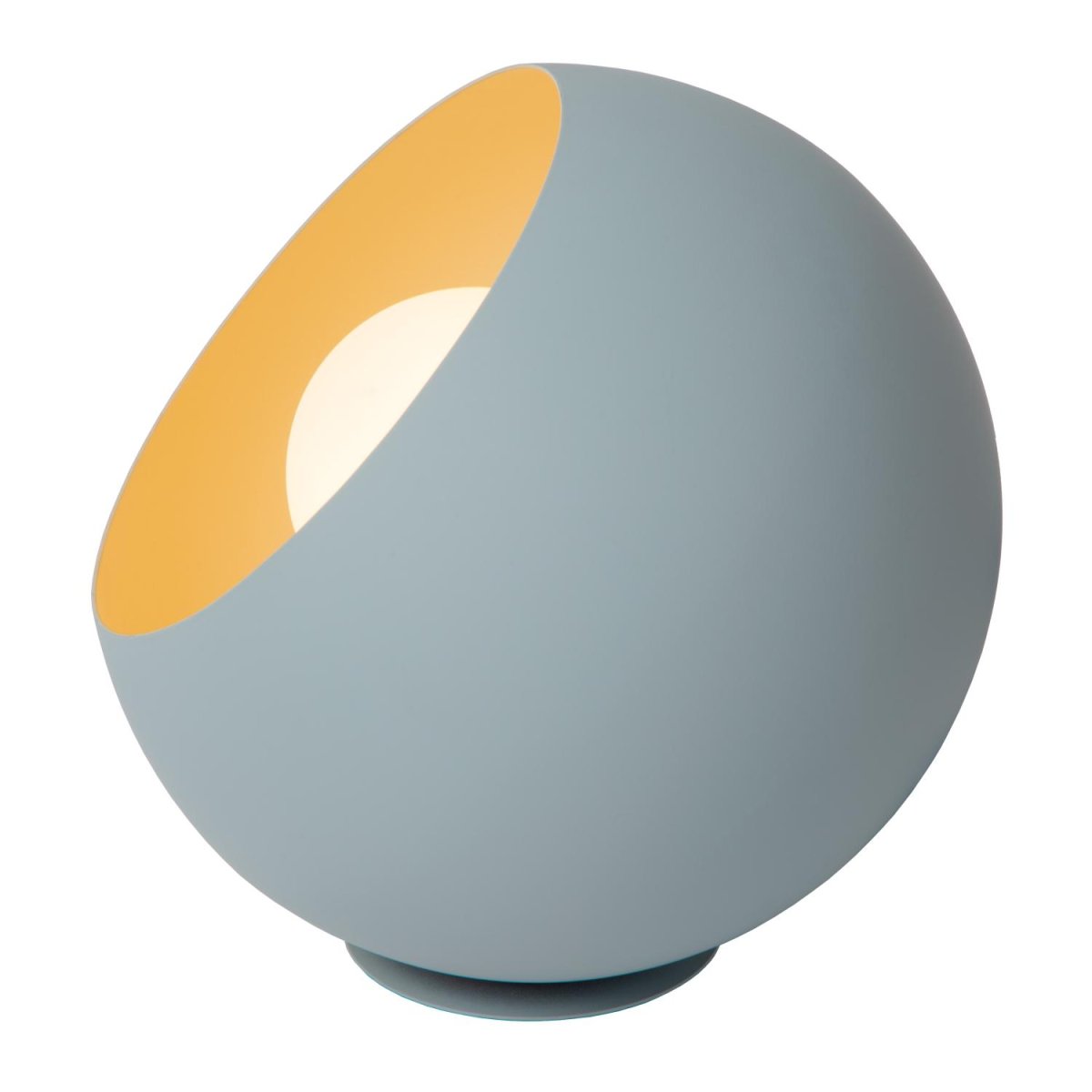 Doredos 20cm Pastellblått bordlampe Fra Lucide - Denne sfæriske bordlampen er laget av stål av høy kvalitet og fungerer best med en opal lyskilde som avgir en varm hvit glød, som får Doredos til å skinne på sitt sterkeste.