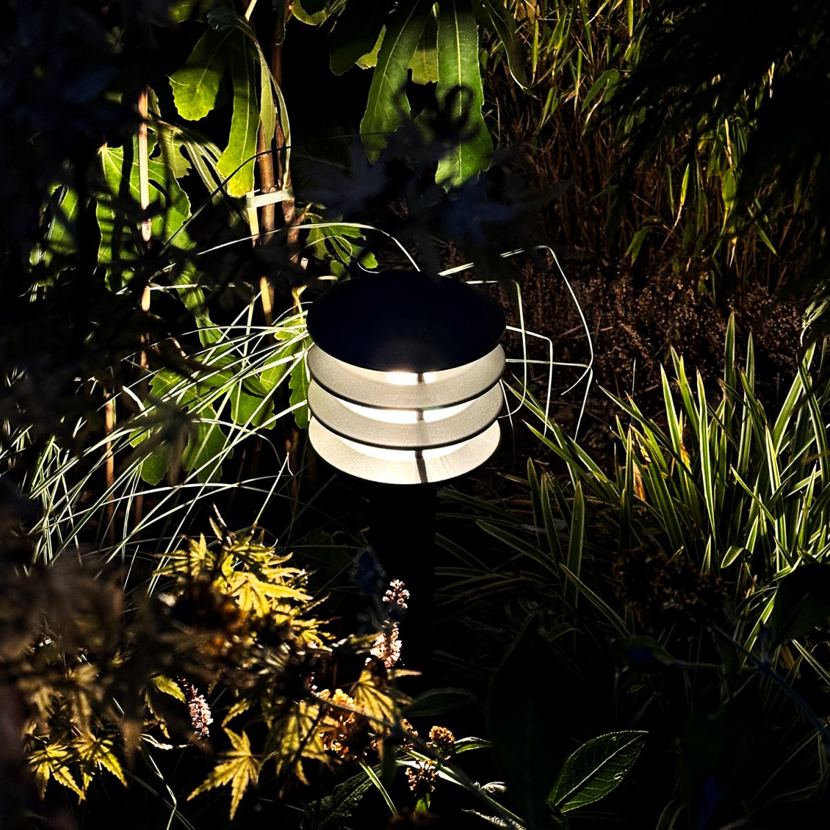 Jupiter Mørkegrå Fra Lightson - Jupiter er en stilig pullert i m&oslash;rkegr&aring; utf&oslash;relse som gir et behagelig og klart ledelys langs gangveier, garasjeoppkj&oslash;rsler og ved innganger.