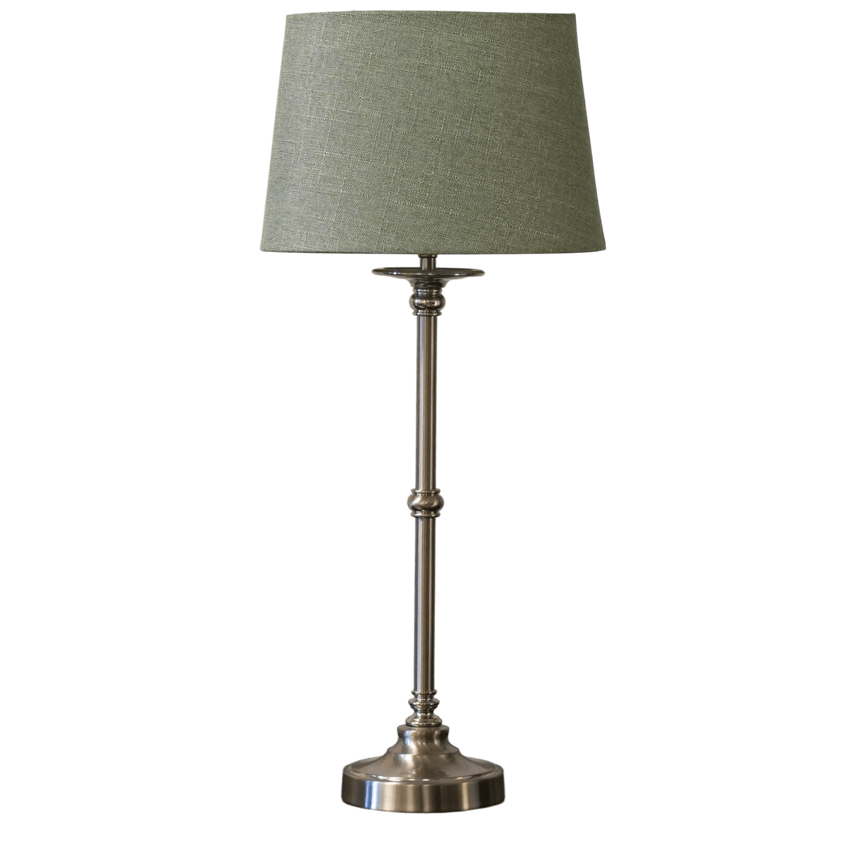 Axel 60cm Sølv/grønn bordlampe Fra Lampan - Axel blir et stilig innslag p&aring; for eksempel et sidebord, et skrivebord eller i et vindu og passer inn i mange forskjellige interi&oslash;rstiler.