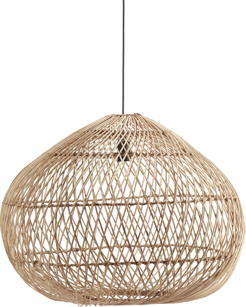 Karen Ø50 Natur Taklampe Fra PR Home - D&aring; den er laget av naturmaterialer, det kan v&aelig;re mindre avvik i st&oslash;rrelse og fargen kan endre seg over tid.