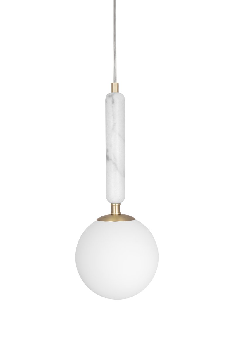 Torrano Ø15 Hvit marmor vinduslampe Fra Globen Lighting - Stein er et naturlig materiale, fargen og nyansene p&aring; marmoreringen varierer og skaper et unikt m&oslash;nster for hvert m&oslash;bel.