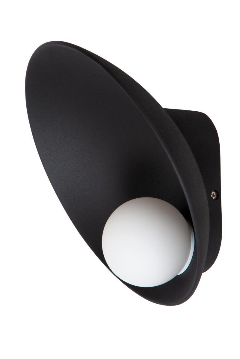 Raynell 26cm Svart vegglampe Fra Lucide - Raynell ligner en unik perle som noen ganger finnes i &oslash;sters.