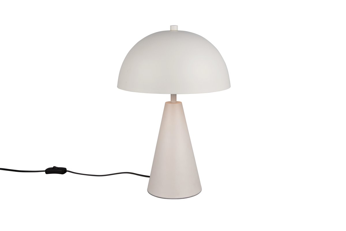 Alfie 43cm Grå bordlampe Fra Trio Lighting - Det minimalistiske designet gjør at lampen smelter inn i enhver innredning samtidig som den fungerer som et dekorativt element.