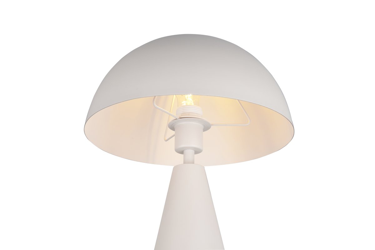 Alfie 43cm Grå bordlampe Fra Trio Lighting - Det minimalistiske designet gjør at lampen smelter inn i enhver innredning samtidig som den fungerer som et dekorativt element.