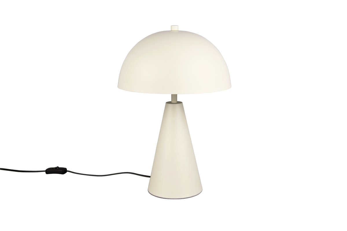 Alfie 43cm Grå bordlampe Fra Trio Lighting - Det minimalistiske designet gjør at lampen smelter inn i enhver innredning samtidig som den fungerer som et dekorativt element.