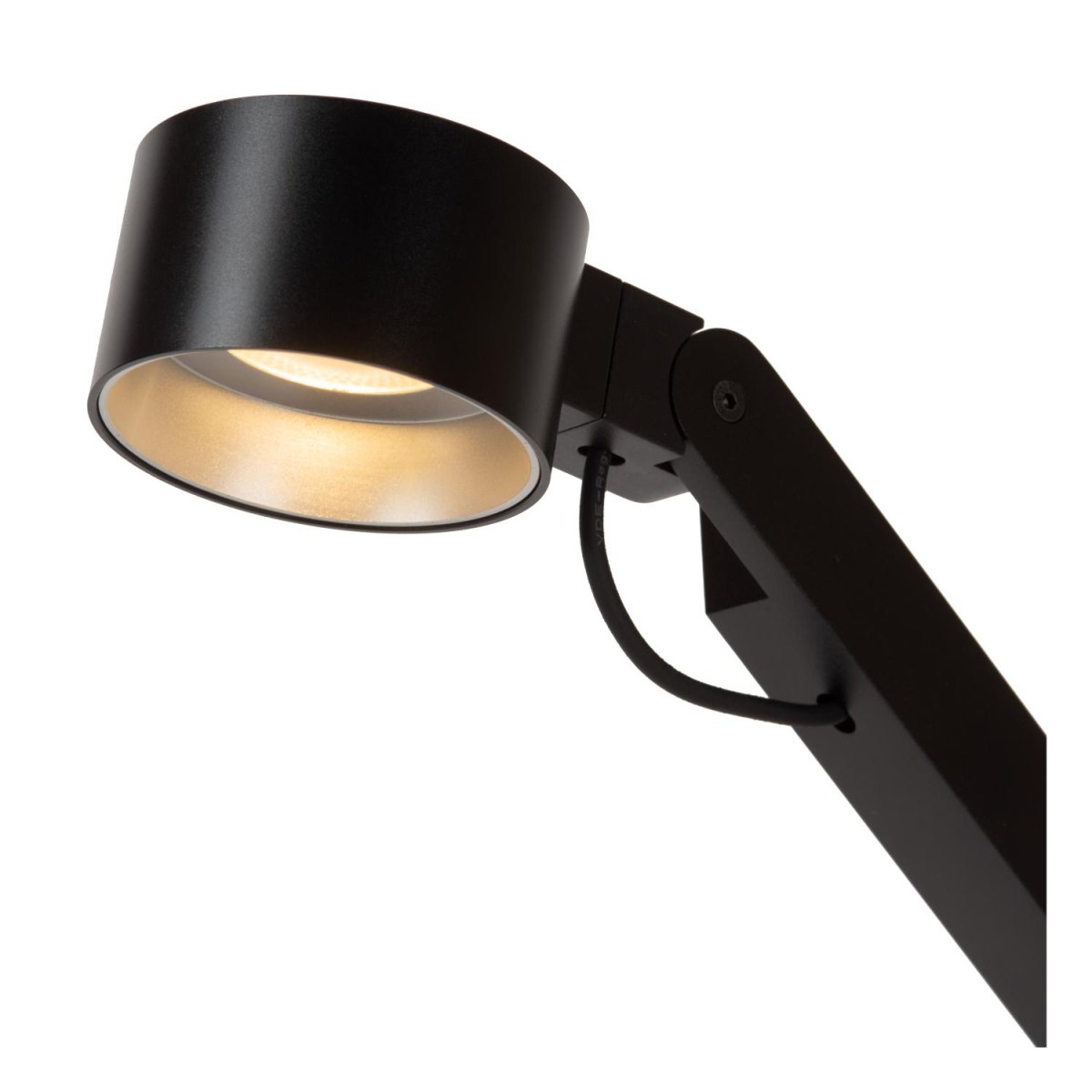 Ogden 90cm Svart skrivebordslampe Fra Lucide - Denne bordlampen gj&oslash;r akkurat det den gj&oslash;r best: gir deg tydelig belysning av oppgavene p&aring; bordet.