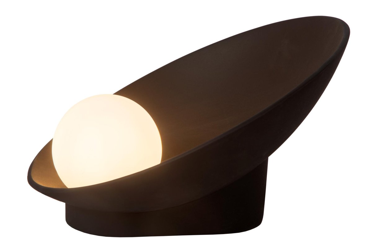 Raynell 15cm Svart bordlampe Fra Lucide - Raynell ligner en unik perle som noen ganger finnes i &oslash;sters.