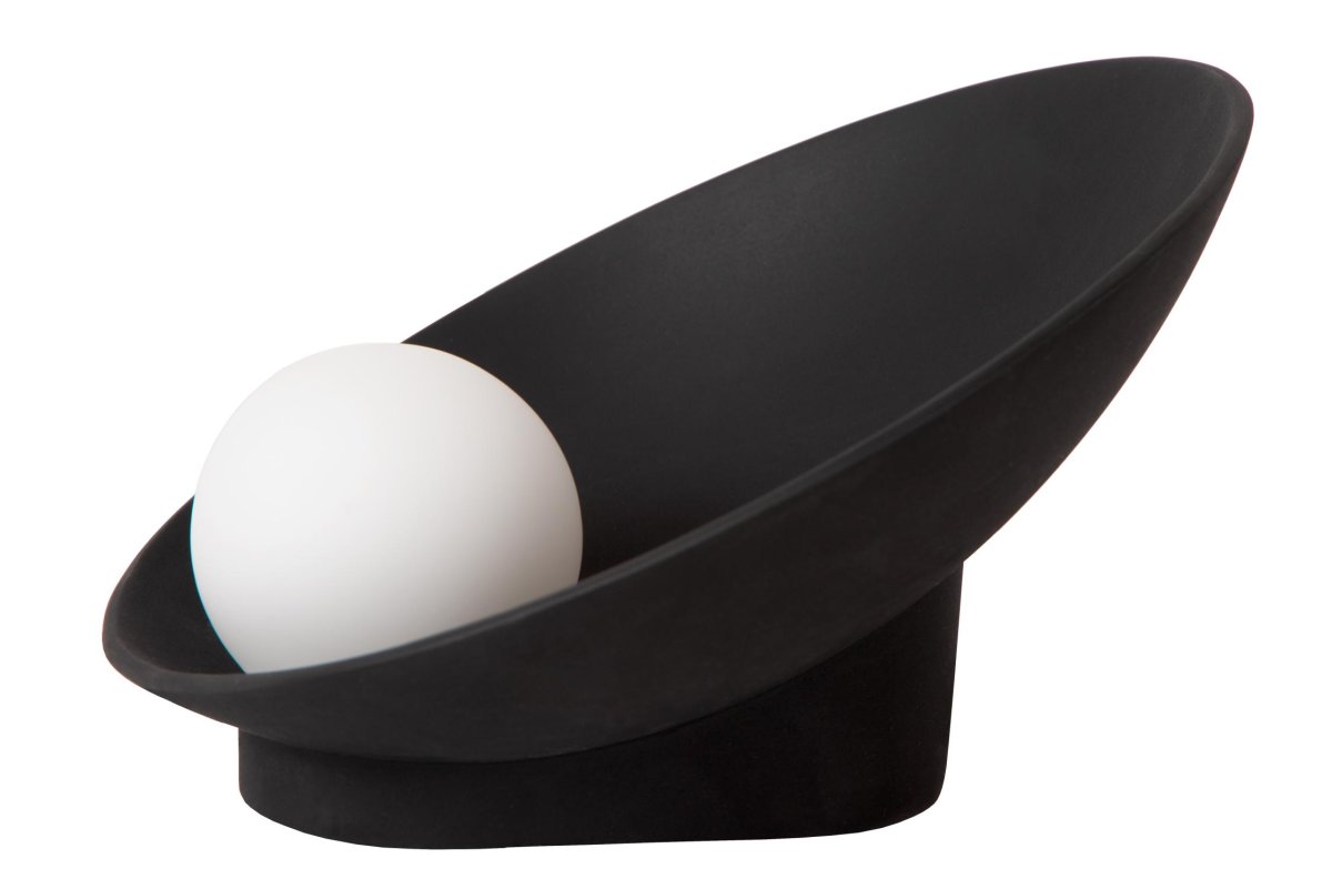Raynell 15cm Svart bordlampe Fra Lucide - Raynell ligner en unik perle som noen ganger finnes i &oslash;sters.