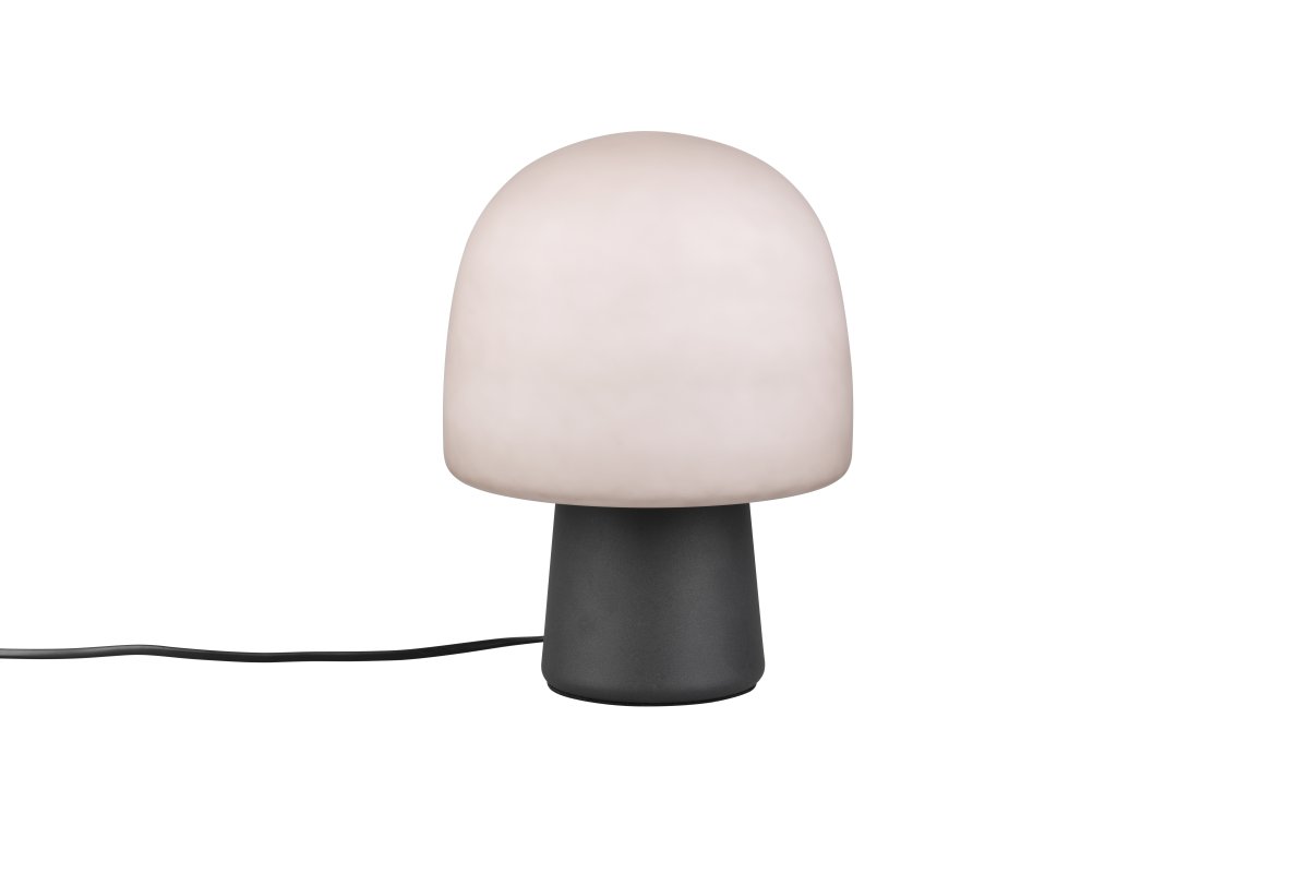 Steen 27cm Svart bordlampe Fra Trio Lighting - Den praktiske ledningsbryteren gjør den enkel å bruke, og den passer perfekt som en dekorativ lyskilde på; en byr&aring; eller skjenk.